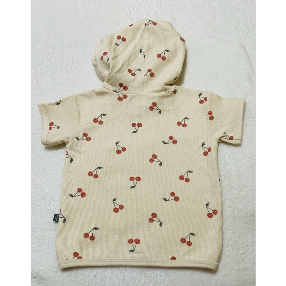 Baby modern moments organic cotton Cherry shirt with hood 18 Months - Picture 3 of 5